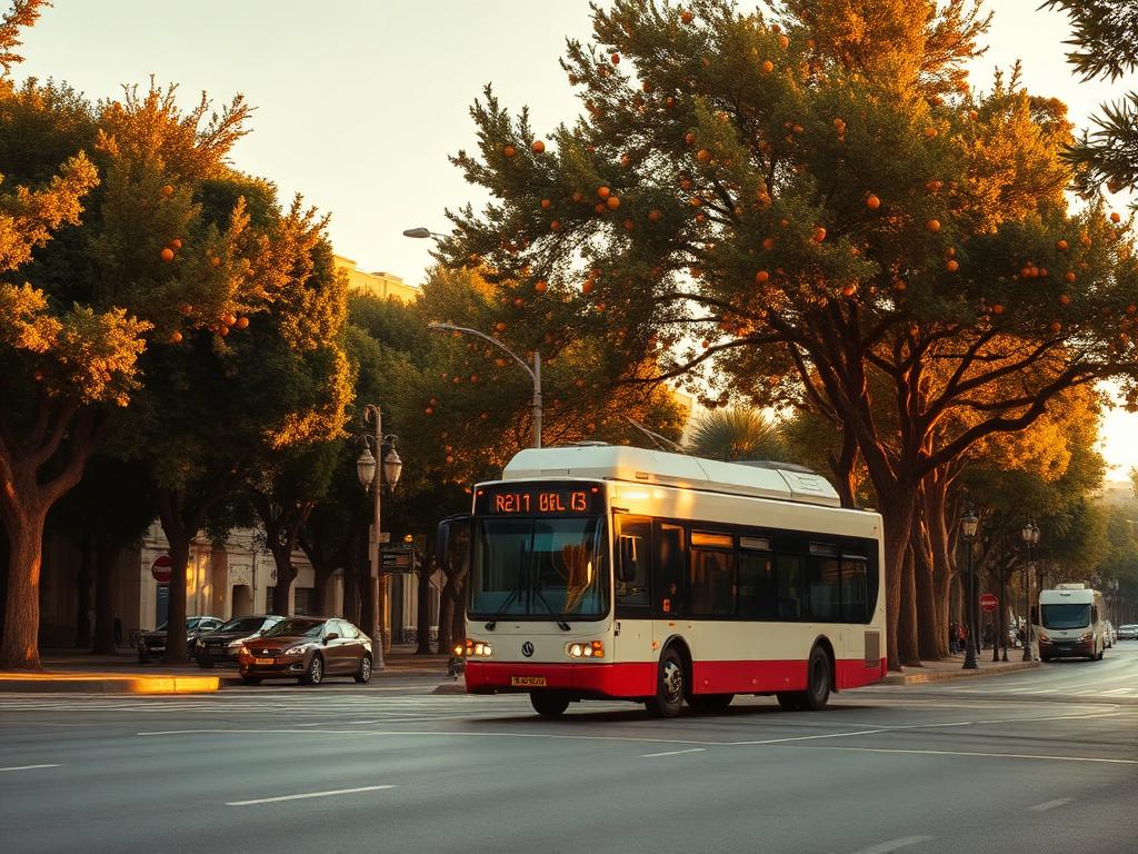 Bus in Seville